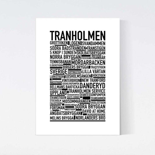 Tranholmen Text Poster