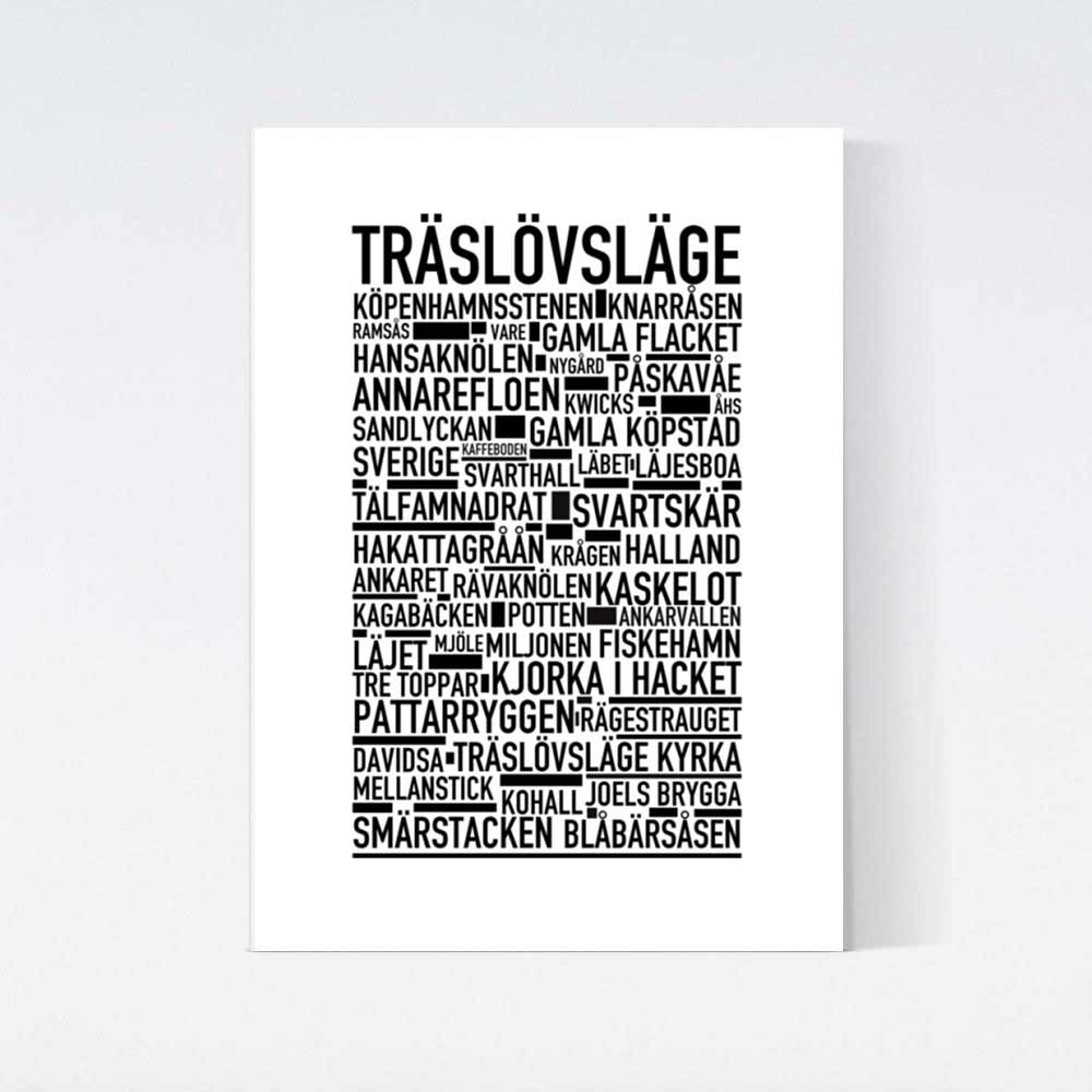 Träslövsläge Text Poster