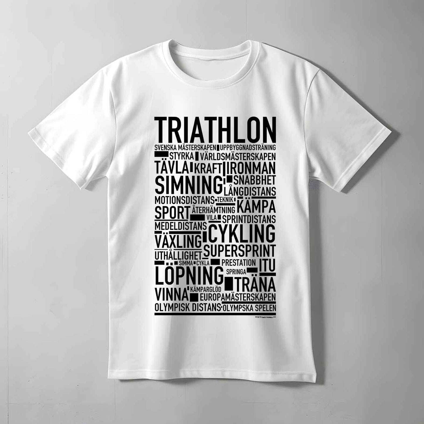 Triathlon Text T-shirt