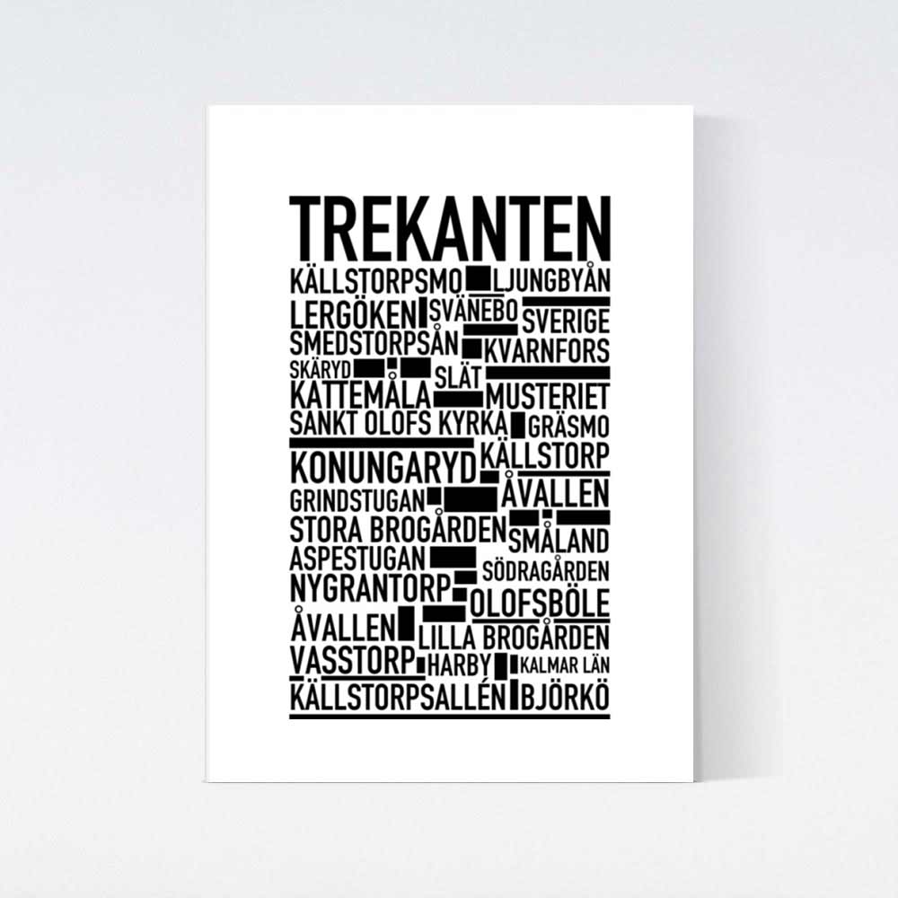 Trekanten Text Poster