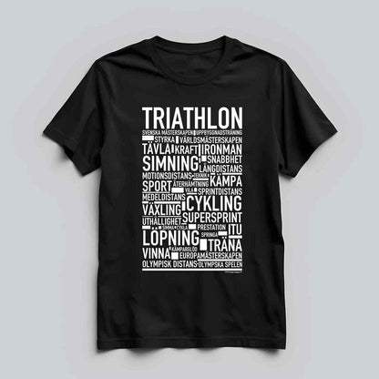 Triathlon Text T-shirt