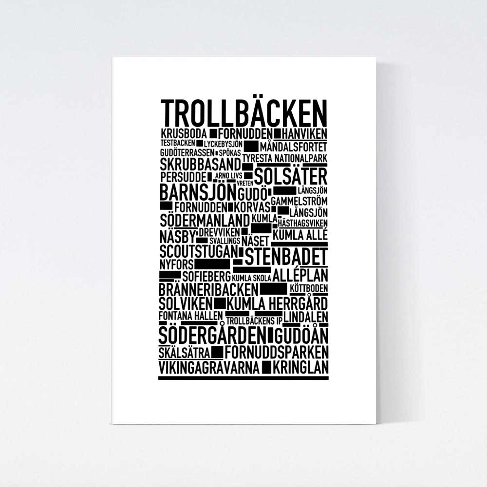 Trollbäcken Text Poster