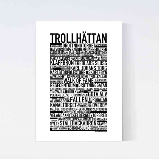 Trollhättan Text Poster