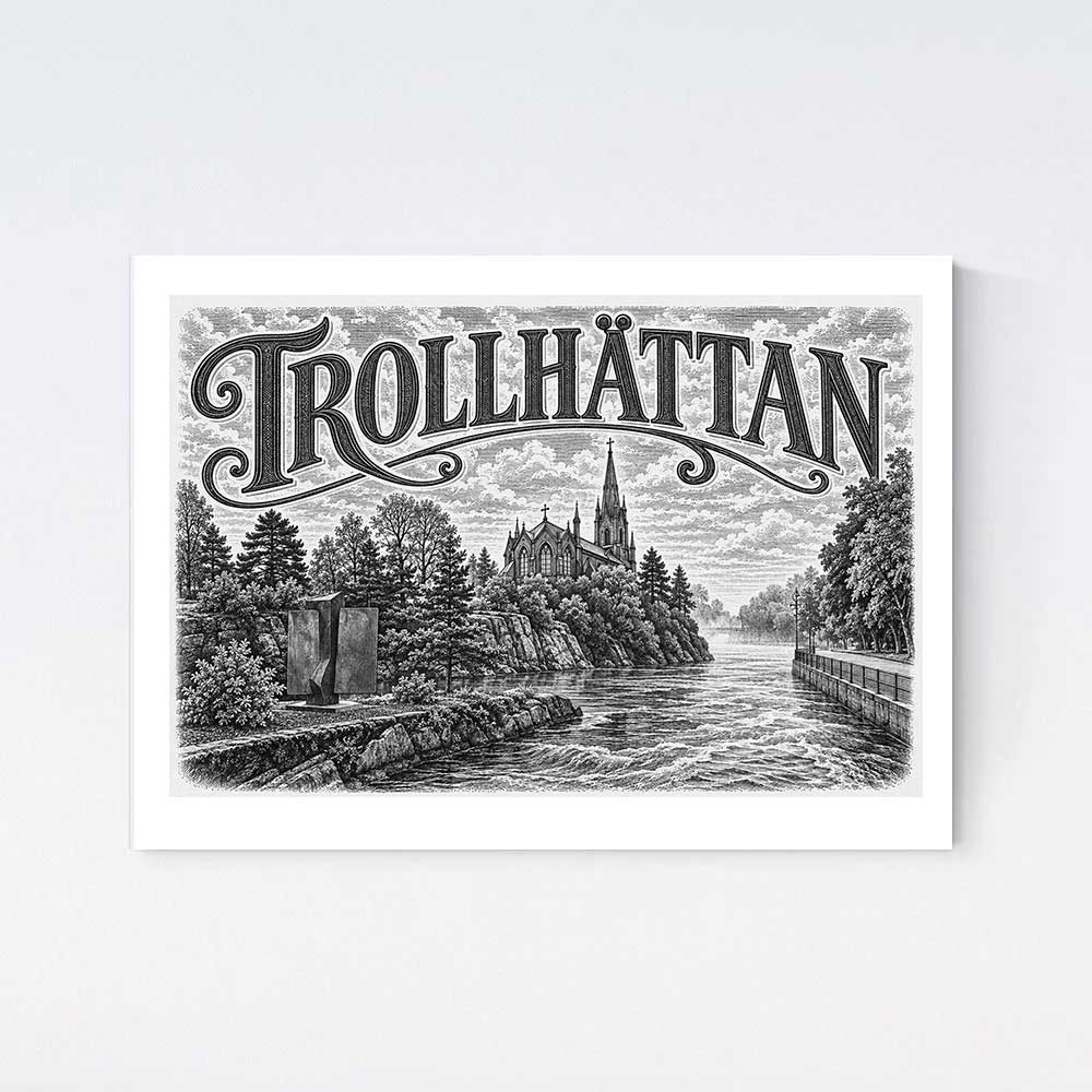 Trollhättan Nostalgi Poster