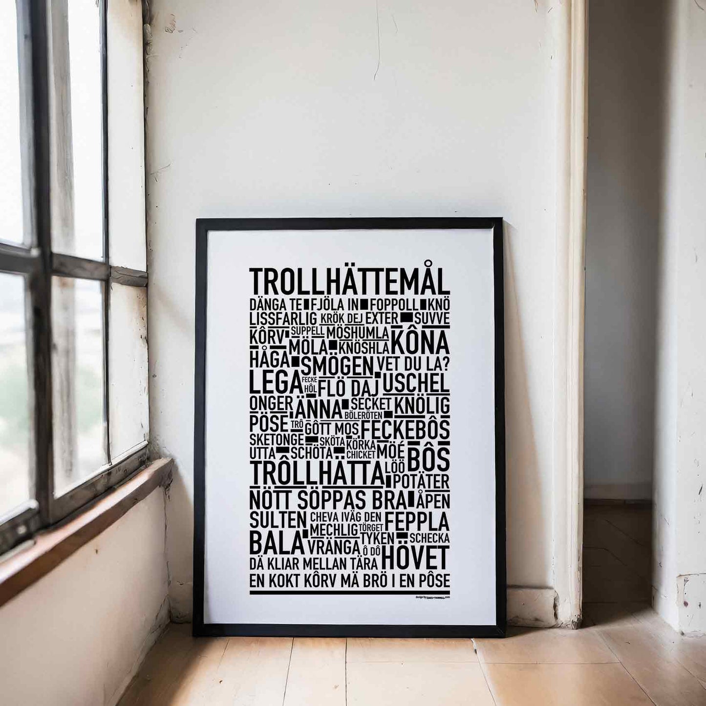 Trollhättemål Dialekt Text Poster