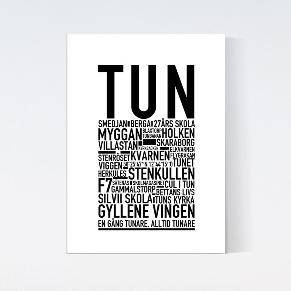 Tun Text Poster