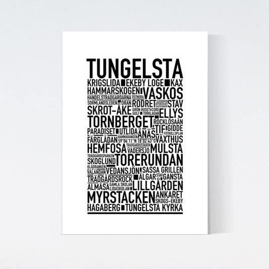 Tungelsta Text Poster