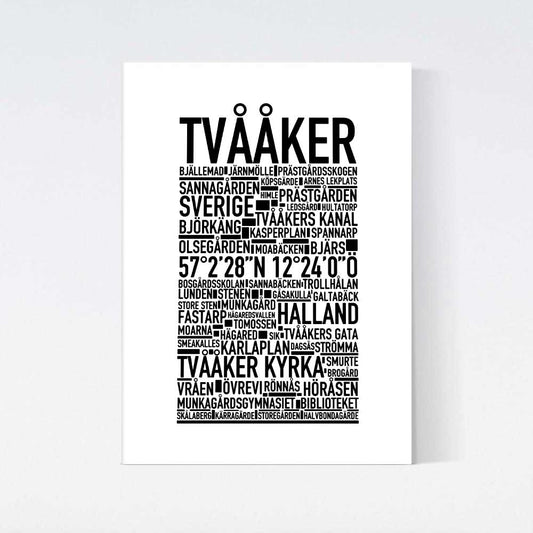 Tvååker Text Poster