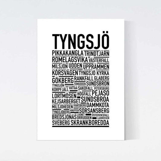 Tyngsjö Text Poster