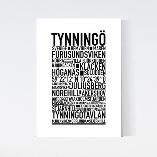 Tynningö Text Poster