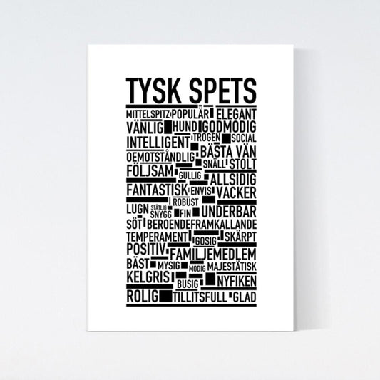 Tysk Spets Text Poster