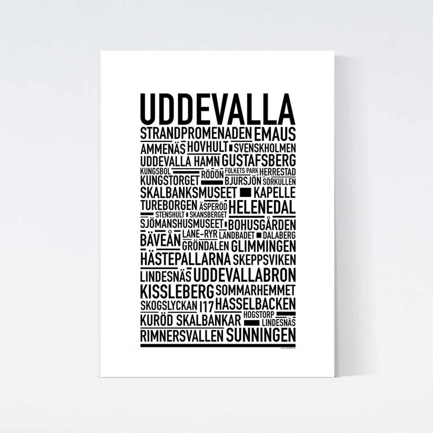 Uddevalla Text Poster