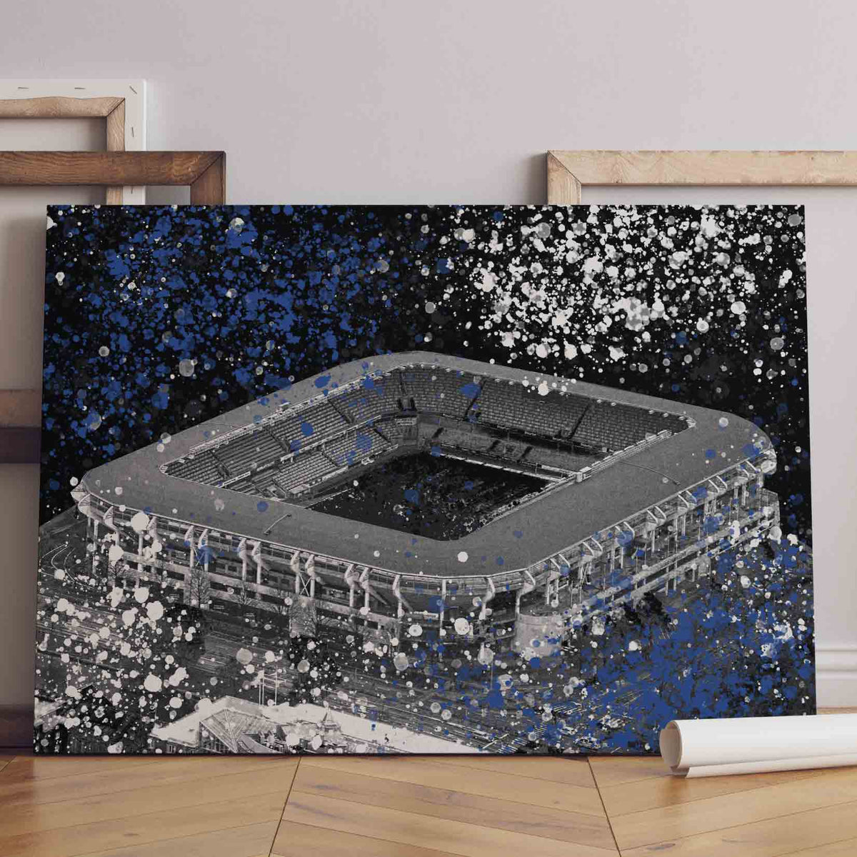 Gamla Ullevi Blåvitt Canva