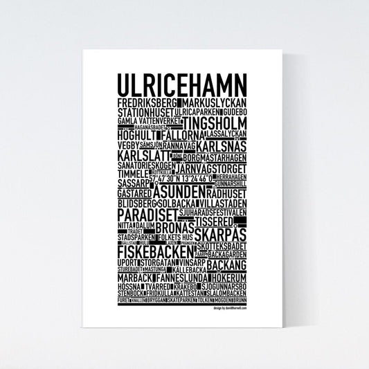 Ulricehamn Text Poster