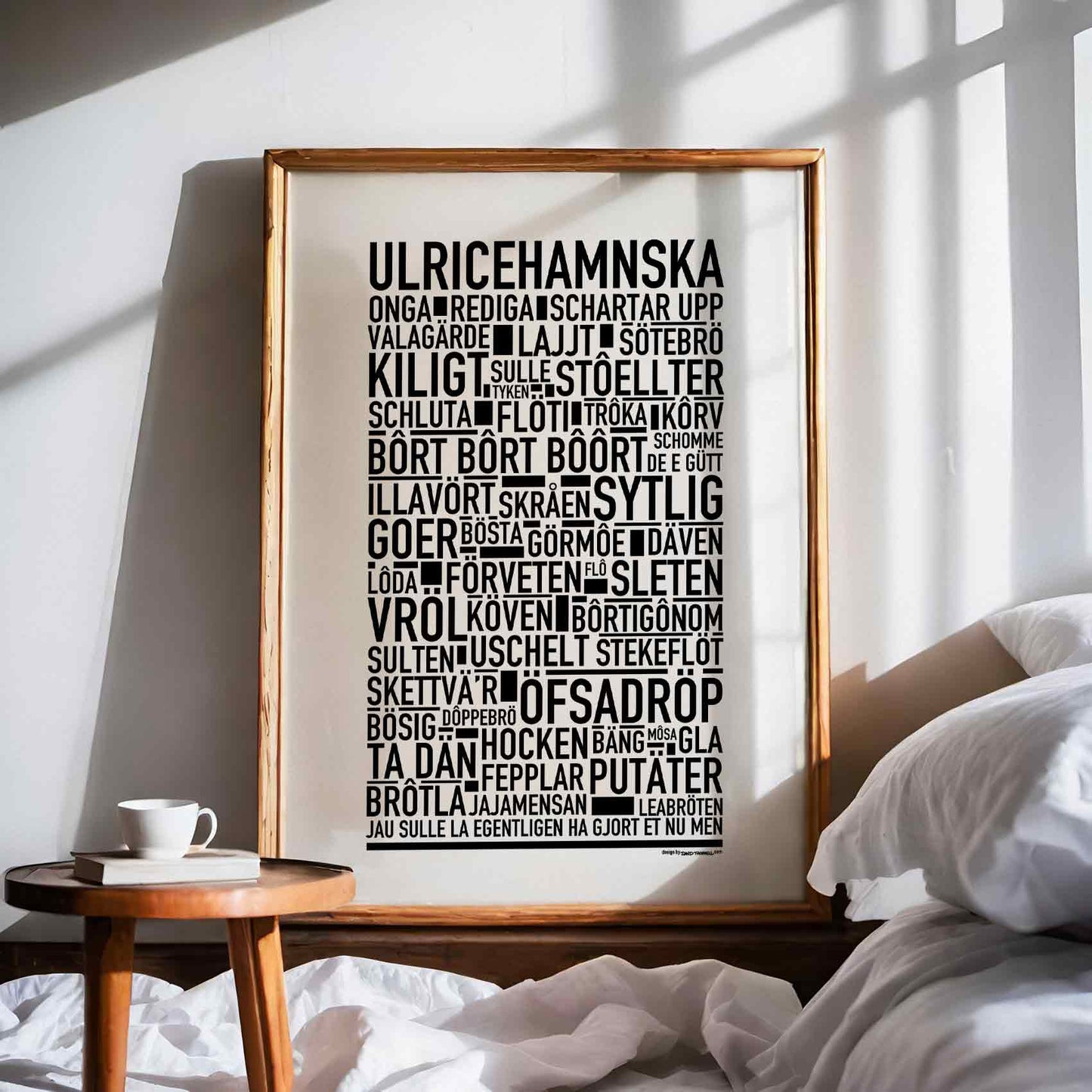 Ulricehamnska Dialekt Text Poster