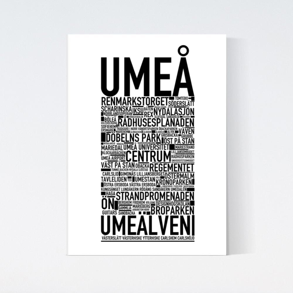 Umeå Text Poster
