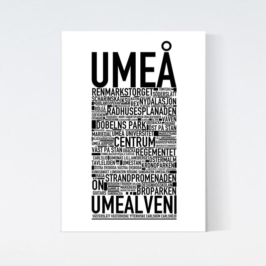 Umeå Text Poster