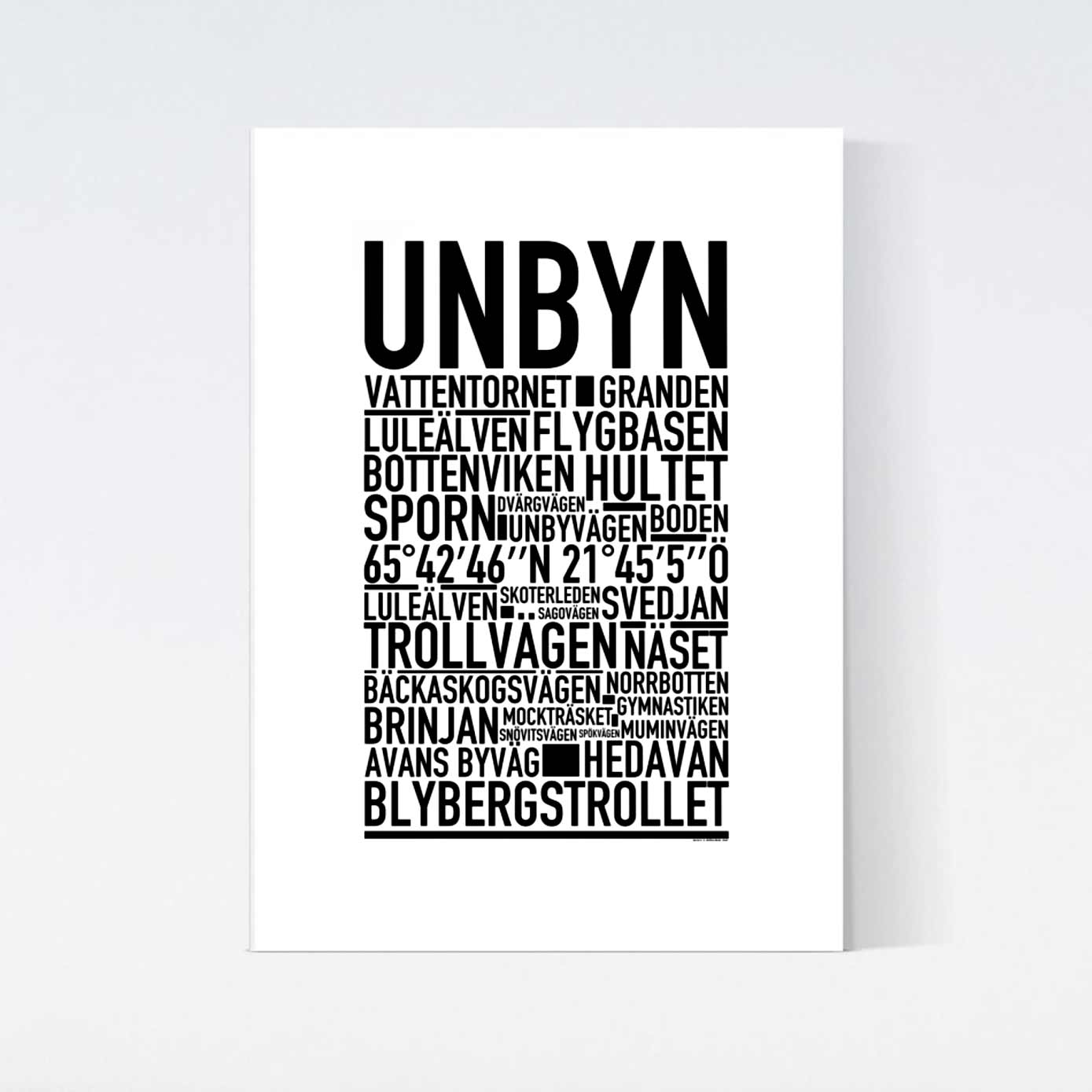 Unbyn Text Poster