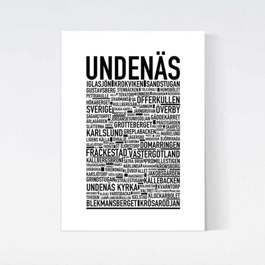 Undenäs Text Poster