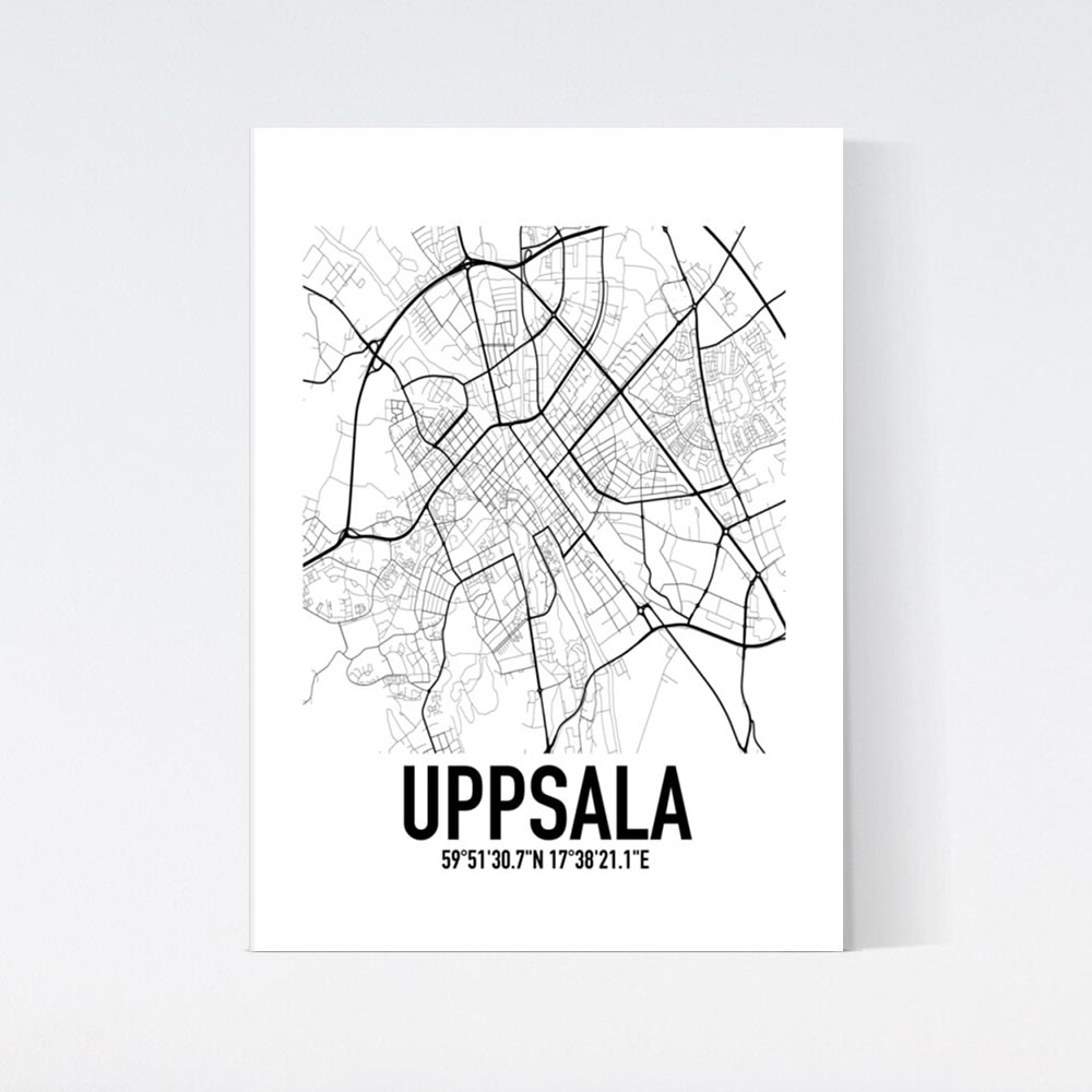 Uppsala Karta Poster