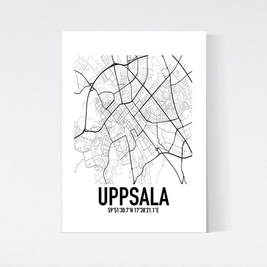 Uppsala Karta Poster