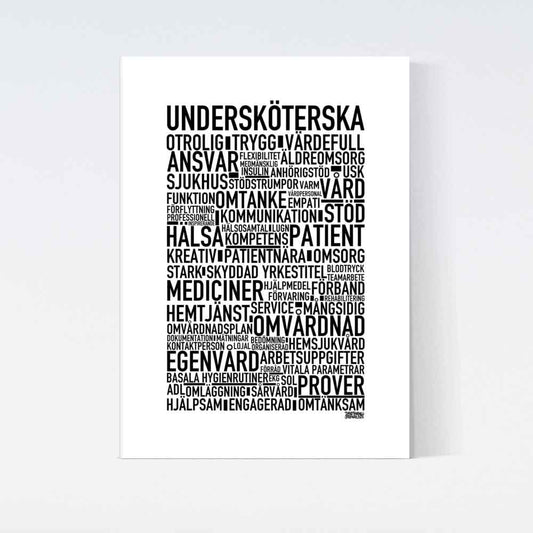 Undersköterska 2025 Text Poster