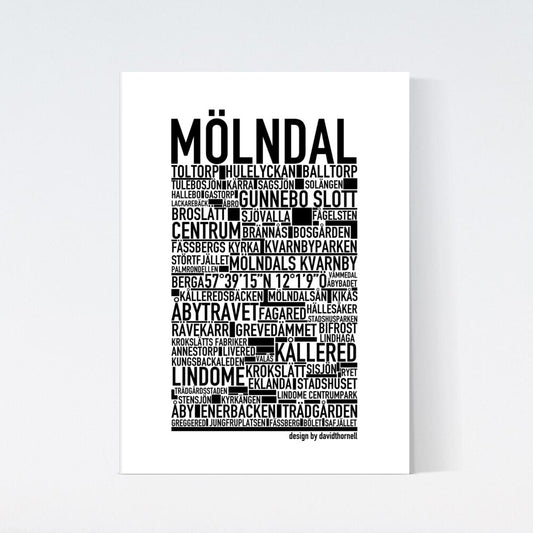 Mölndal Text Poster