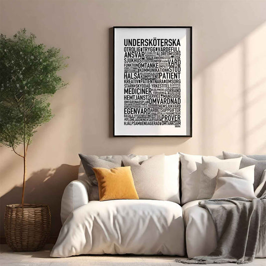 Undersköterska 2025 Text Poster