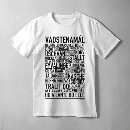 Vadstenamål Dialekt Text T-shirt