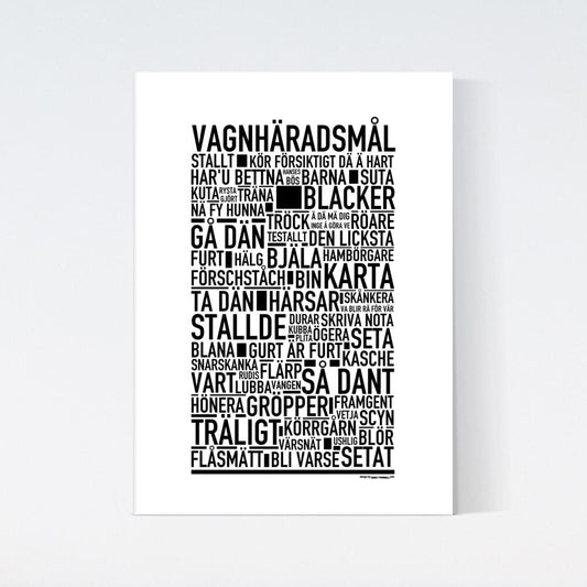 Vagnhäradsmål Dialekt Text Poster