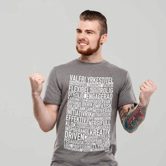 Valfri Yrkestitel Text T-shirt