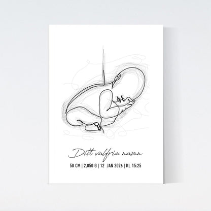 Personlig Födelse Poster