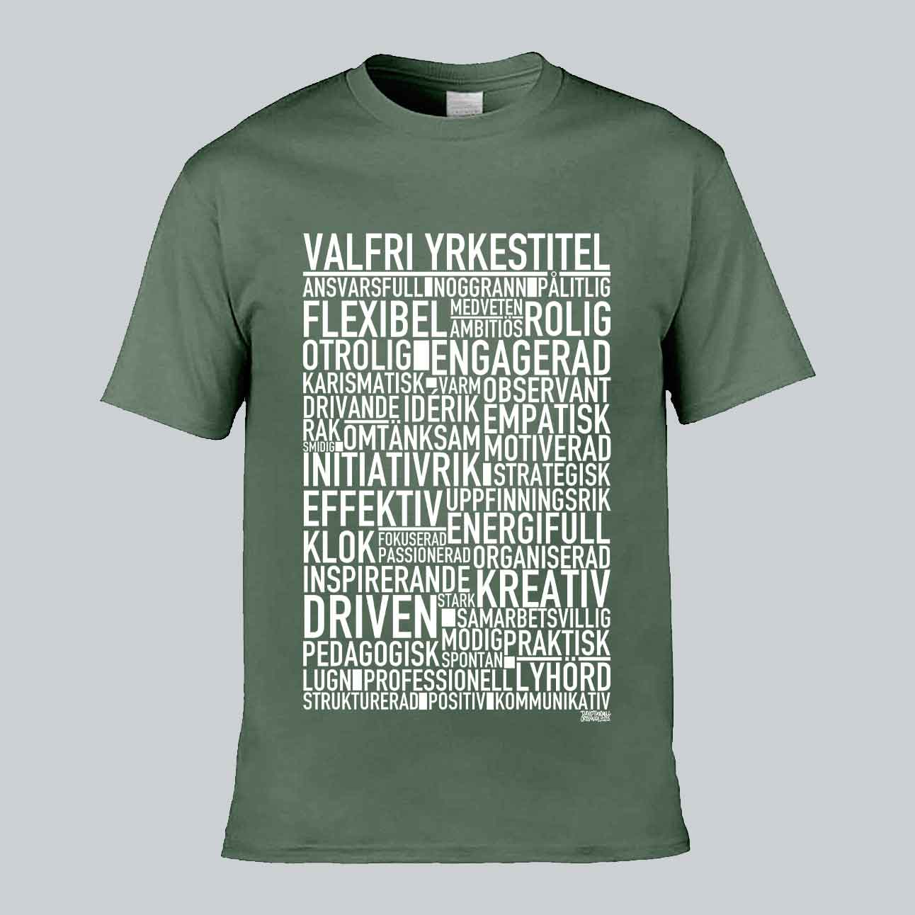 Valfri Yrkestitel Text T-shirt