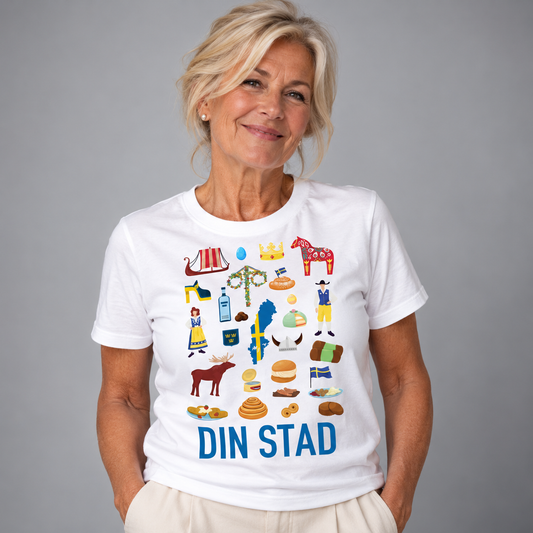 Din Stad Svenska Klassiker T-shirt