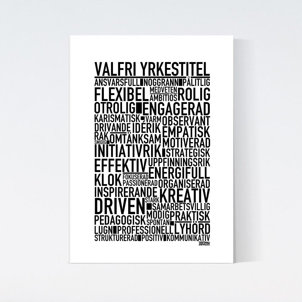 Valfri Yrkestitel Text Poster