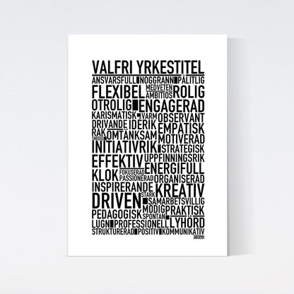 Valfri Yrkestitel Text Poster
