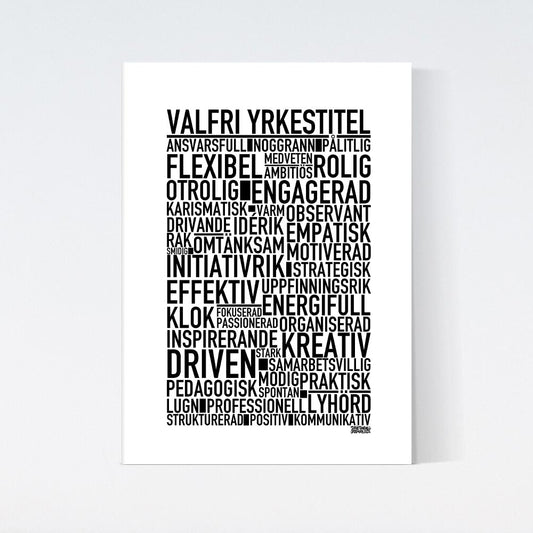 Valfri Yrkestitel Text Poster
