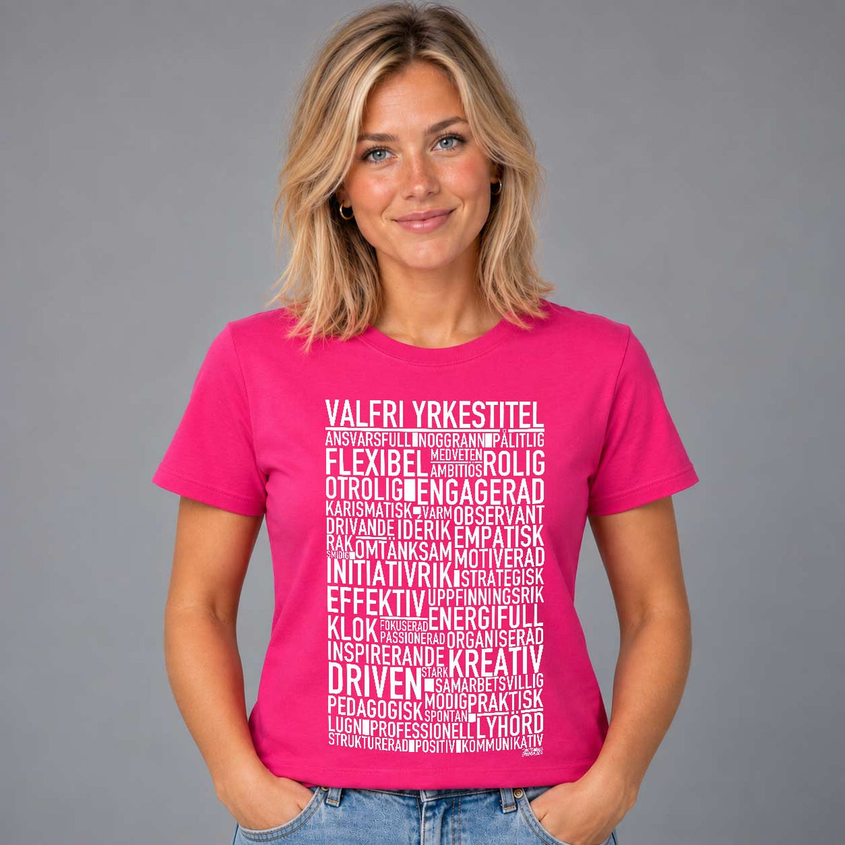 Valfri Yrkestitel Text T-shirt