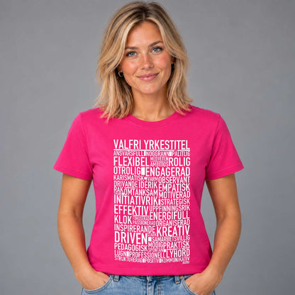 Valfri Yrkestitel Text T-shirt
