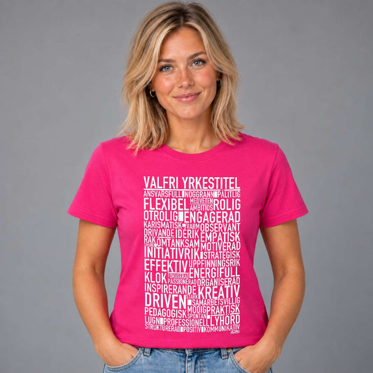 Valfri Yrkestitel Text T-shirt