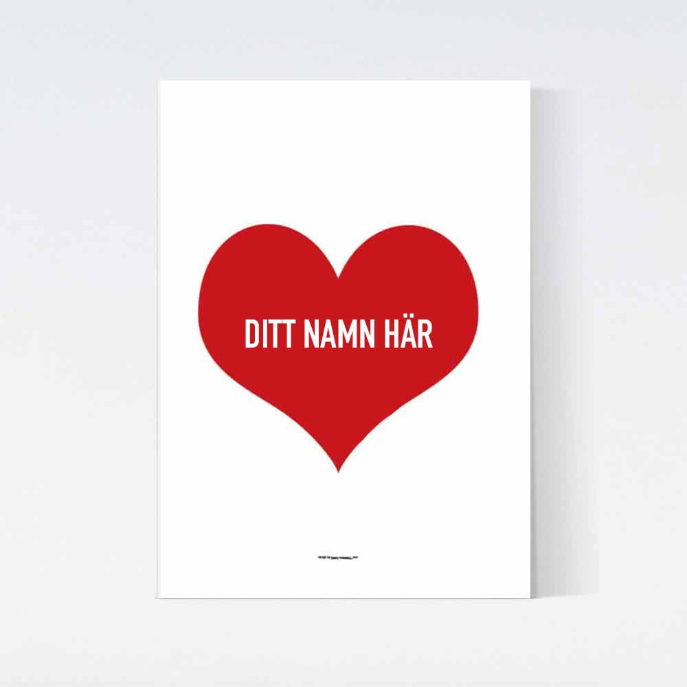 Valfri Love Heart Poster