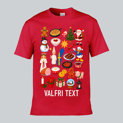 Svenska Julklassiker Valfri Text T-shirt