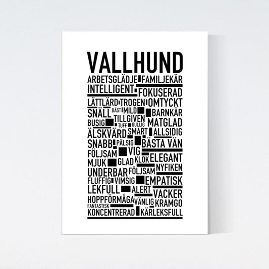 Vallhund Text Poster