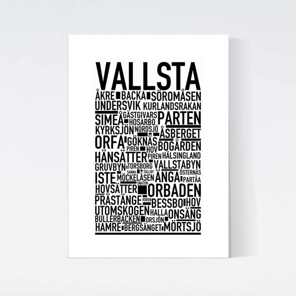 Vallsta Text Poster