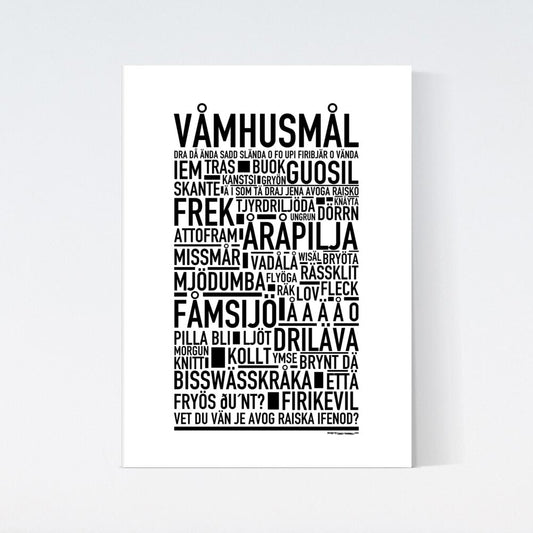 Våmhusmål Dialekt Text Poster