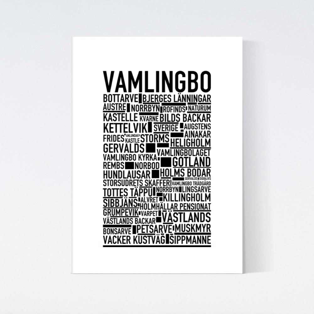 Vamlingbo Text Poster