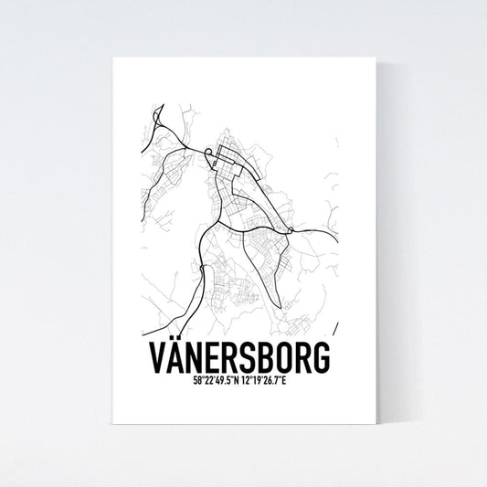 Vänersborg Karta Poster