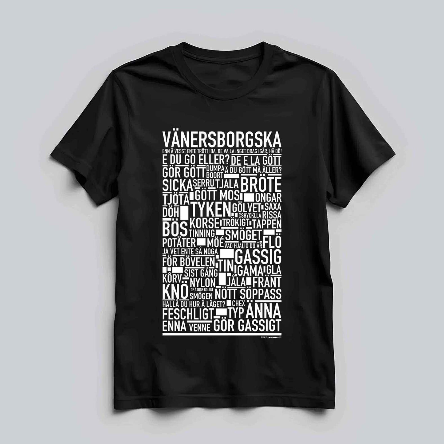 Vänersborgska Dialekt Text T-shirt