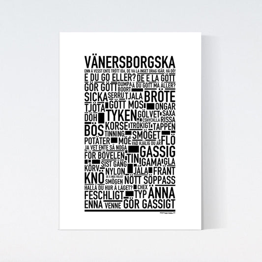 Vänersborgska Dialekt Text Poster