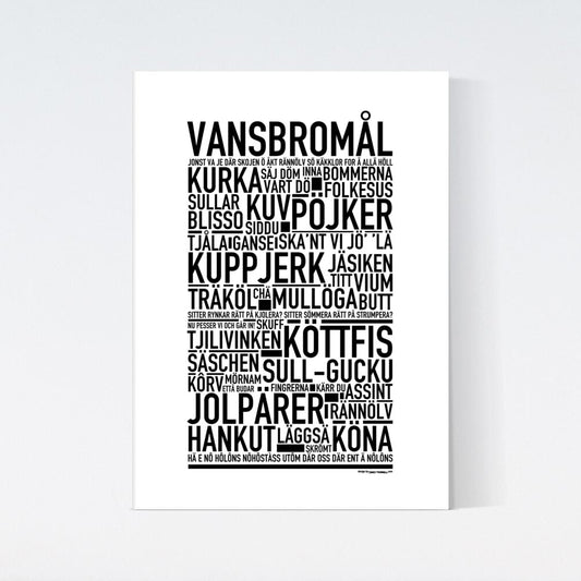 Vansbromål Dialekt Text Poster